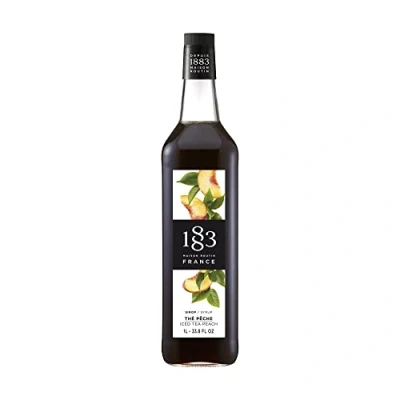 Image of Routin 1883 Premium Iced Tea Peach Syrup (Glass Bottle) 1L