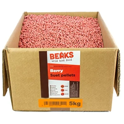 Image of BEAKS wild bird food BERRY high energy suet pellets for all garden birds season 5kg