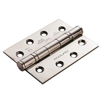 Image of Enduro Grade 13 Ball Bearing Hinge 102 x 76 3mm [SOLD AS A PAIR] + Screws (Polished Stainless Steel)