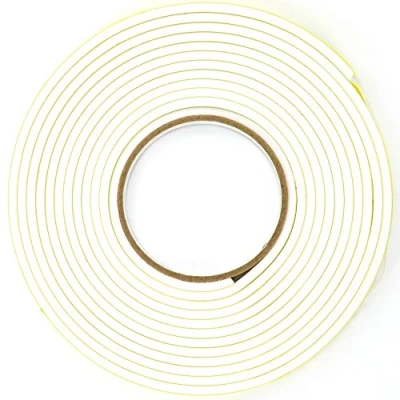 Image of Merriway BH05843 (2 Pcs) StormSeal Door &amp; Window Draught Excluder Weatherstrip, Self Adhesive High Density Foam, 10 Metres (32.1/2 foot) White (Pack of 2 x 5 Metres)
