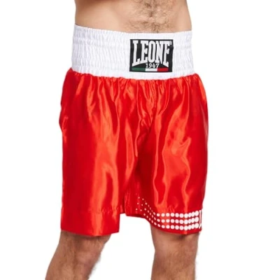 Image of LEONE 1947, Boxing Shorts, Unisex Adult, Red, M, AB737