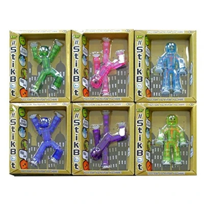 Image of Zing StikBot Figures Pack of 6, Blind Assortment