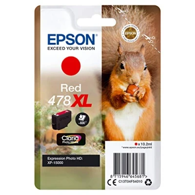 Image of Epson 478XL Red Photo HD Inkjet Cartridge C13T04F54010