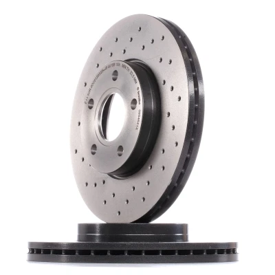 Image of 1223663, 1223665, 1253729, 1253730, 1320352 Brake disc BREMBO XTRA LINE 09.9464.1X 278mm 25mm 5 perforated/vented Coated High carbon VOLVO: V50, C30