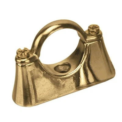 Image of 35mm Cast Brass Hospital Pipe Bracket (Known as Brackets/Pipe Standoff / Clips/Pipe Clip/Brass Clips Also Available in 15mm, 22mm, 28mm, 35mm)