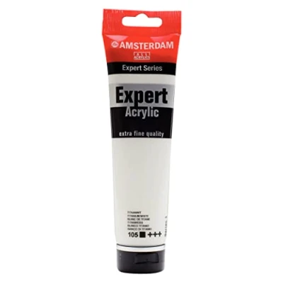 Image of Amsterdam Expert: Artists Acrylic Paint :150ml TITANIUM WHITE (105) Series 1
