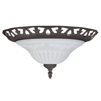 Image of Trio Lighting RUST ceiling light in an antique design