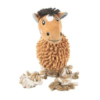 Image of Webbox Peanut the Pony Cuddle Noodle Dog Toy Plush, Squeaky &amp; Super Soft