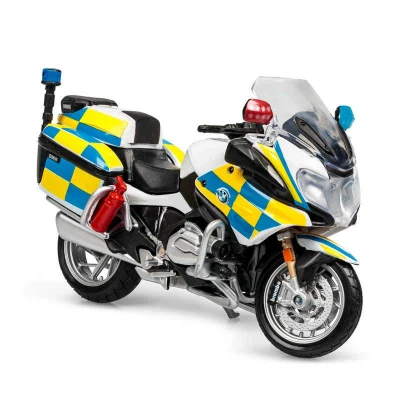 Image of Maisto Toys 1:18 Police BMW R1200 RT Toy Model Motocross4u