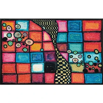 Image of Wash&amp;Dry Doormat, Acrylic Colourful, 75 x 120 cm