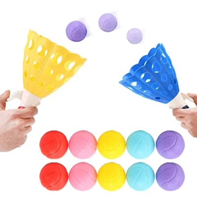 Image of Kids Ball Games with 2 Launch Baskets and 10 Balls, Indoor Game/Outdoor Game/Garden Game/Board Game/Fun PartyGame Toys, for 5 6 7 8 9 11 12 Year Old Boys Girls