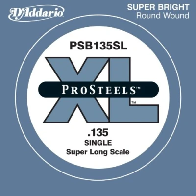 Image of D&#039;Addario ProSteels Bass Guitar Single String .135 Super Long Scale