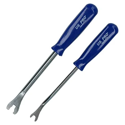 Image of 2pc Mini pry bar Set/Trim/Clip Removal kit AT742
