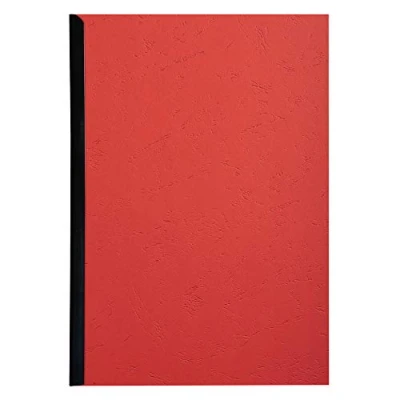 Image of Exacompta Ref 2782C Forever Collection Recycled Rigid Presentation Covers A4 (210 x 297mm), Leather Grain Effect, 270gsm Card Red (Pack of 100)