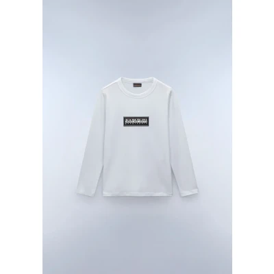 Image of Napapijri Chamois Unisex Long sleeved top for kids, Size: 4y, Bright white