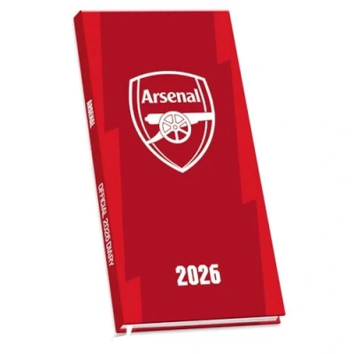 Image of 2026 DIARY ARSENAL FC WEEK TO VIEW SLIM POCKET OFFICIAL PRODUCT
