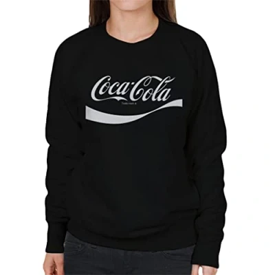 Image of All+Every Coca Cola 1941 Swoosh Logo Women&#039;s Sweatshirt Black