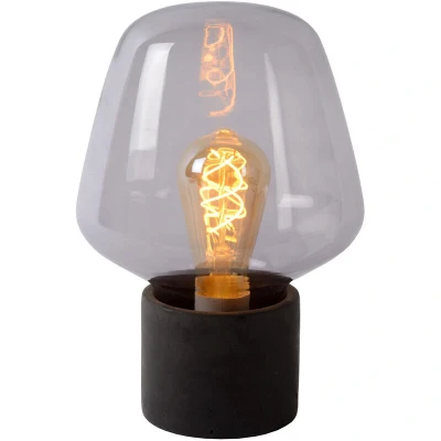 Image of Becky Modern Table Lamp Ø 20cm 1xE27 Smoke Grey
