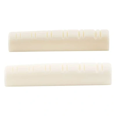 Image of Musiclily Slotted Bone 12 String Acoustic Guitar Nut,49x6x9.2/8.7mm(2 Pieces)