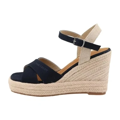 Image of TOM Tailor Platform sandals, Women&#039;s, Size: 430, Navy shoes