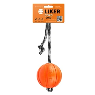 Image of Liker Cord Harmless Dog Ball Toy, orange
