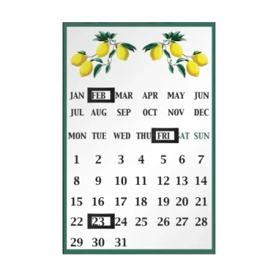 Image of Premier Housewares Lemon Tree Magnetic Calendar