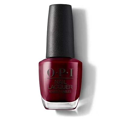 Image of OPI Classic Nail Polish Long Lasting Luxury Varnish Original High Performance Malaga Wine, 15 ml