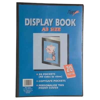 Image of 12 x A3 Premium Black Cover Display Book Presentation Folder Portfolio 20 Pkt