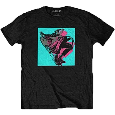 Image of Gorillaz T Shirt Now Logo Official Mens Black L
