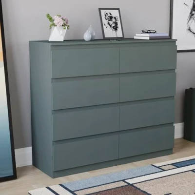 Image of Vida Designs Denver Drawer Chests (Jasper Green, 8 Drawer)