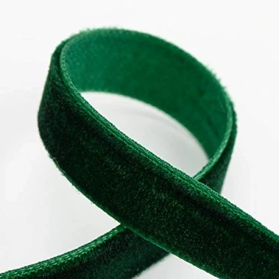 Image of Velvet Ribbon 9mm x 10 Metres Bottle Green