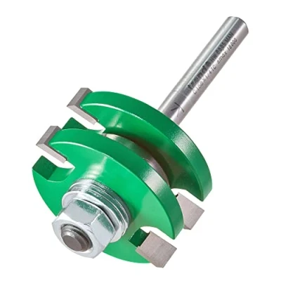 Image of Trend CraftPro Tongue and Groove Router Cutter Bit, 1/4 Inch Shank, 3.2mm Cut Length 9.5mm Diameter, Tungsten Carbide Tipped, C158X1/4TC