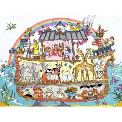 Image of Bothy Threads Cross Stitch Kit Cut Thru&#039; Noah’s Ark