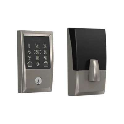 Image of SCHLAGE BE499WB CEN 619 Encode Plus Smart WiFi Deadbolt Lock, Satin Nickel