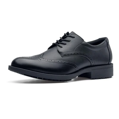 Image of Shoes for Crews Men&#039;s Dress Leather Upper Executive Wingtip III, Black/White, 9 UK