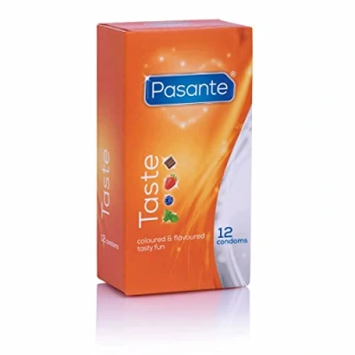Image of Pasante Taste (Flavours) Condoms Pack of 12