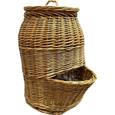 Image of Selections Onion Storage Hopper Basket in Wicker