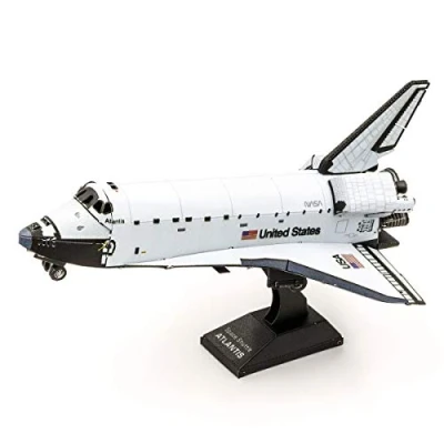 Image of Fascinations Metal Earth Space Shuttle Atlantis Color Version 3D Model Kit