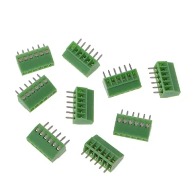 Image of LUOFANG 10 Pieces 6Pin Screw PCB Mounted Terminal Blocks Connector 2.54mm Pitch Green