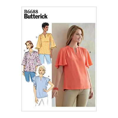 Image of Butterick Sewing Pattern, Paper, White, Various
