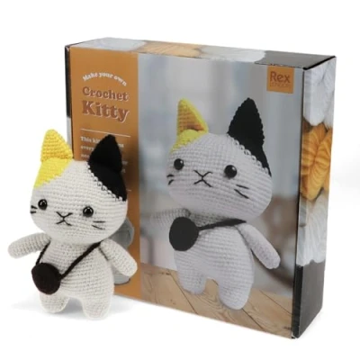 Image of Rex London Make Your Own Crochet Animal Kit Cat