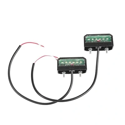 Image of ETUKER 6 LED Chips Bright Number Plate Lamp, 12V/24V Waterproof Energy Saving Universal License Light Rear Lamps, Truck/Trailer/RV/Car/Caravan/Boat/License Lamp (2PCS)