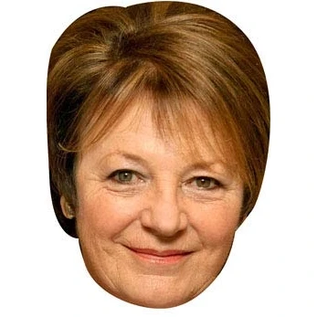 Image of FoxyPrinting Delia Smith Celebrity Cardboard Party Face Mask Fancy Dress
