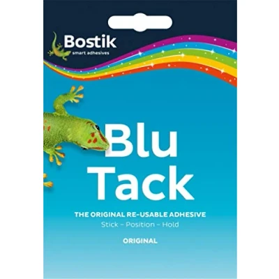 Image of Bostik Blue Tack The Original Re usable Adhesive : Stick Position Hold (Original)