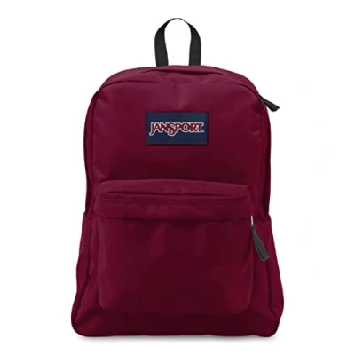 Image of JANSPORT Unisex&#039;s Superbreak One Backpack Classic Lightweight Reliable Bookbag, Russet Red, Size