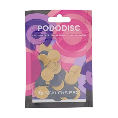 Image of STALEKS PRO Pododisc Refill 50 Disposable Adhesive Discs for Pedicure (Rugosity 320) PDF 15 320