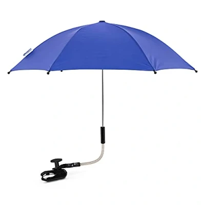 Image of FYLO Universal Baby Parasol Umbrella Sun Canopy Shade Maker for Pushachair Pram Buggy Blue