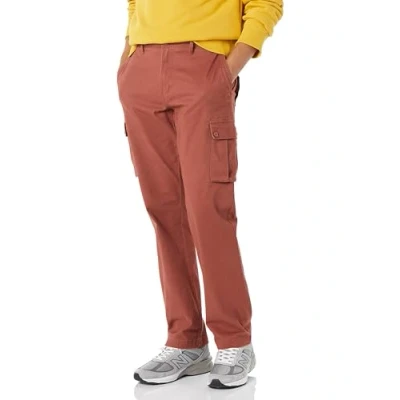 Image of Amazon Essentials Men&#039;s Straight Fit Stretch Cargo Trouser (Available in Big &amp; Tall), Clay, 40W / 32L