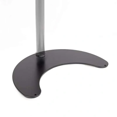 Image of Duronic DM25D Stand for Pole Attaches to DM15 DM25 DM35 DM453 Poles Flat Freestanding Monitor Base Desk Heavy Duty Alternative Installation Solution Clamp or Grommet Fixing