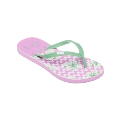 Image of Roxy Girl RG Viva Stamp II Sandal, Green Pink, 4 UK